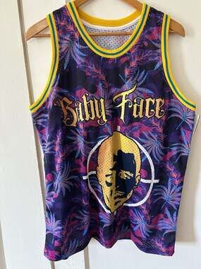 NewJerseySets Baby Face Assassin 30 Basketball Jersey Size Large
